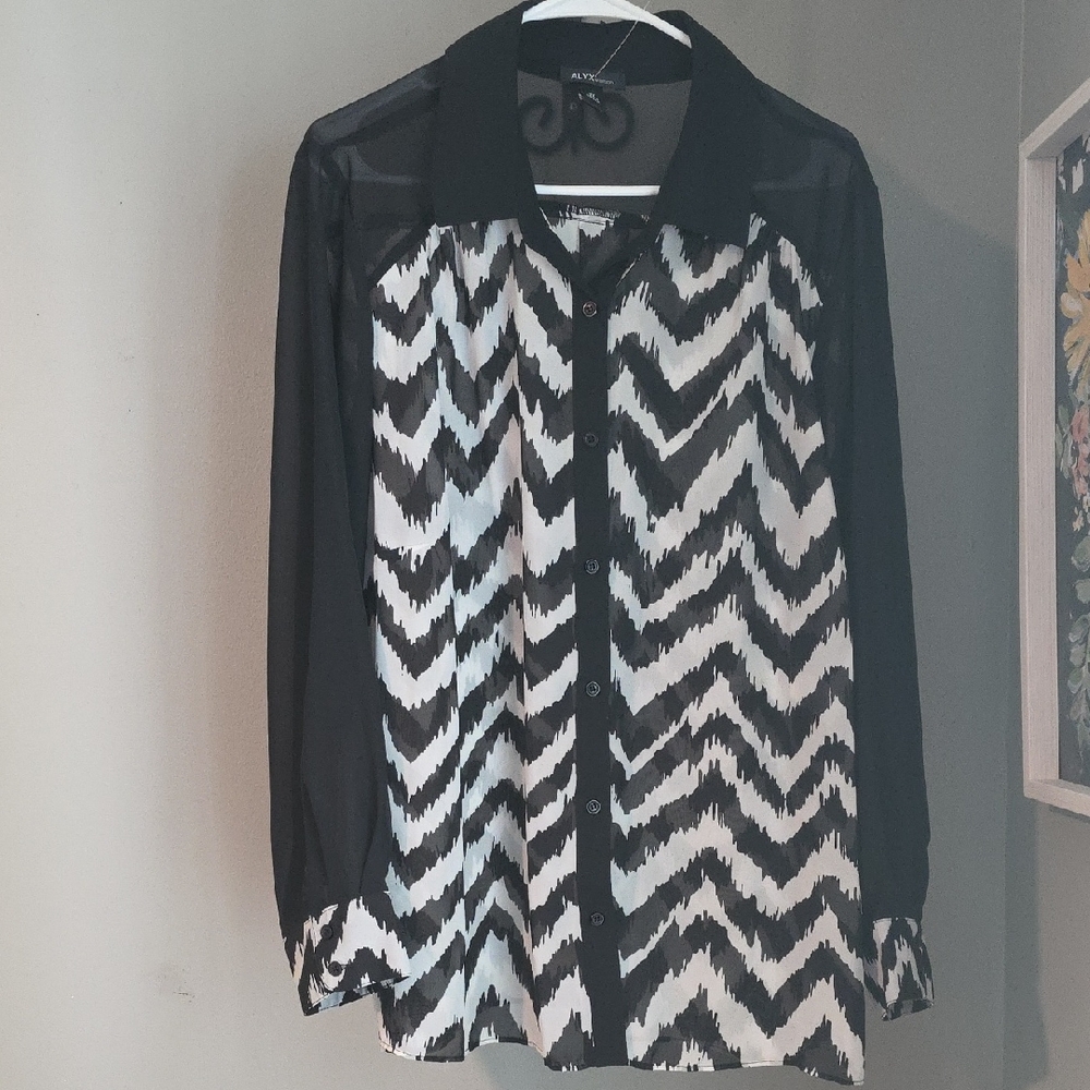 ALYX Zigzag Blouse Size 3X